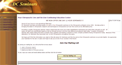 Desktop Screenshot of dcseminarsinfo.com