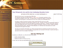 Tablet Screenshot of dcseminarsinfo.com